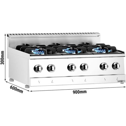 GGM Gastro Gasherd - 19,5 kW - 6 Brenner