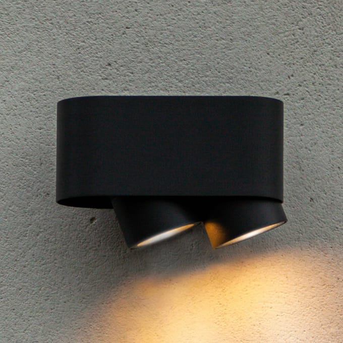 LUTEC - Cypres wandlamp voor buiten - GU10 - Donkergrijs