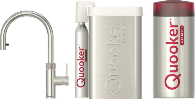 Quooker Flex RVS met Combi Boiler + CUBE