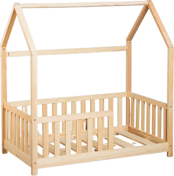 Buxibo Kinderbed - Houten Peuter Bed - Huisbed 60x120cm