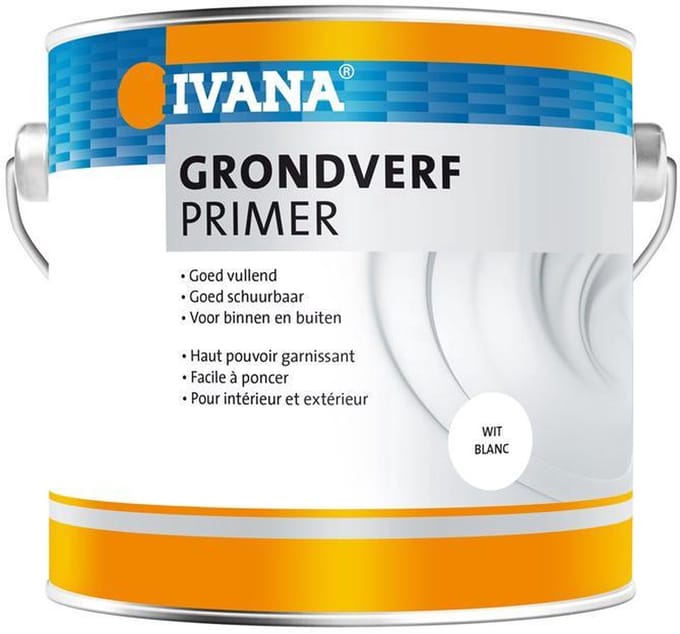 Ivana Synthetische grondverf Sneldrogend Wit 2.5ltr