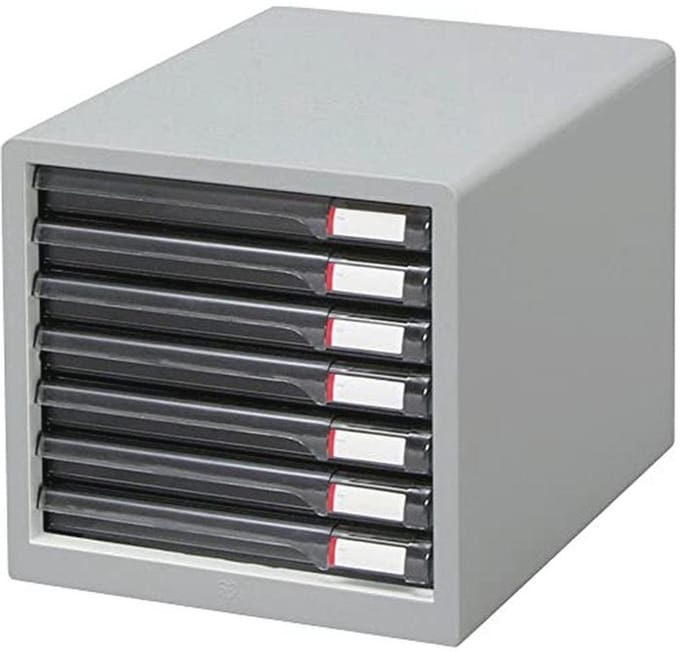 Slanke lichtgrijze brievenbus L-7SR voor Japanse import