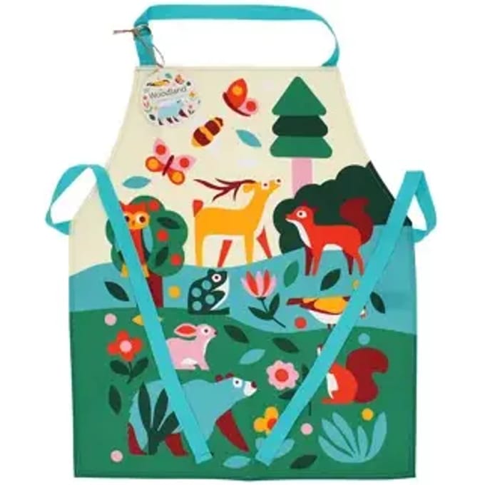 Afneembaar schort voor kinderen Rex London Woodland