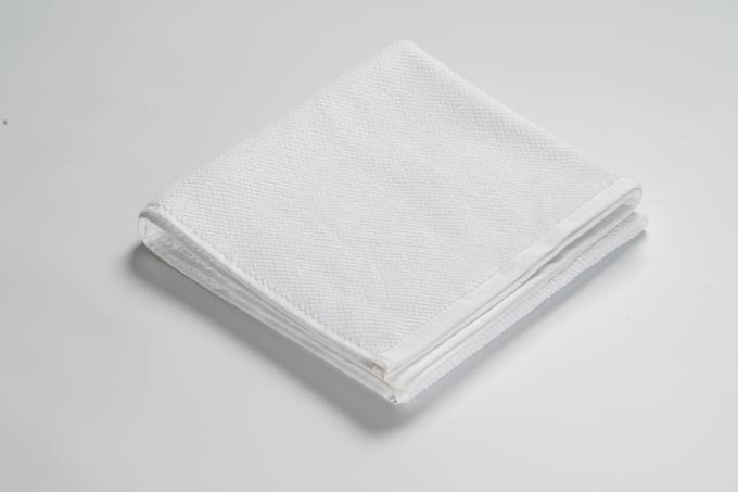 MAROYATHOME - UNO - Handdoek - 50x100 cm - Fairtrade Katoen - Wit