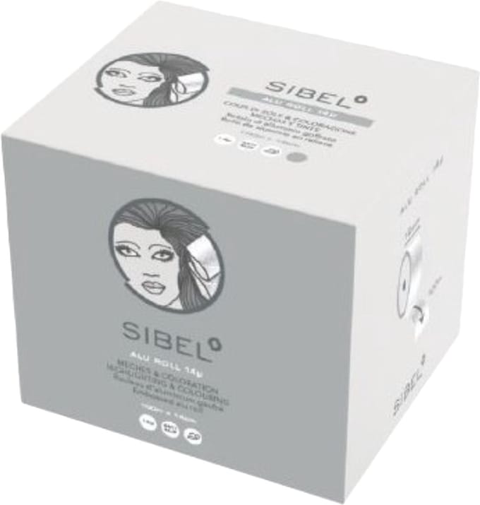 Sibel Alufoil Pre-Cut Embossed Silver 12cm x 100mtr 14MY