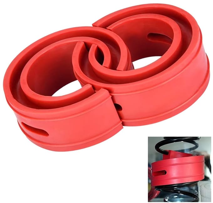 Store_7 - Auto Rubber Schokdempers - Schokdemper Buffer - Rood - Veer Bumper Kussen - Universeel - 2 Stuks