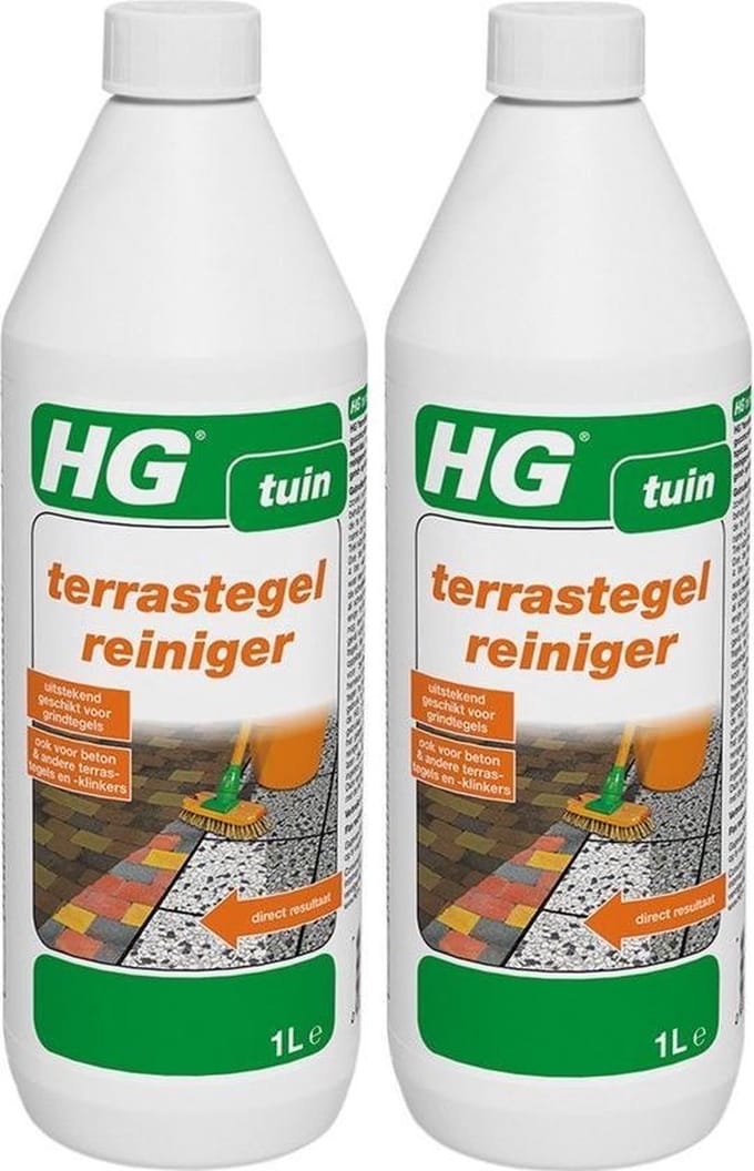HG Terras - Tegel - Grind reiniger voor aanslag | 2 Stuks !