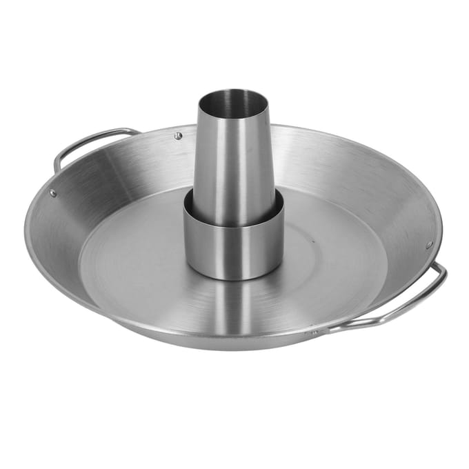 Bierblik Kip Roosterrek Herbruikbaar 430 Roestvrij Staal BBQ Braadpan voor Thuis gray