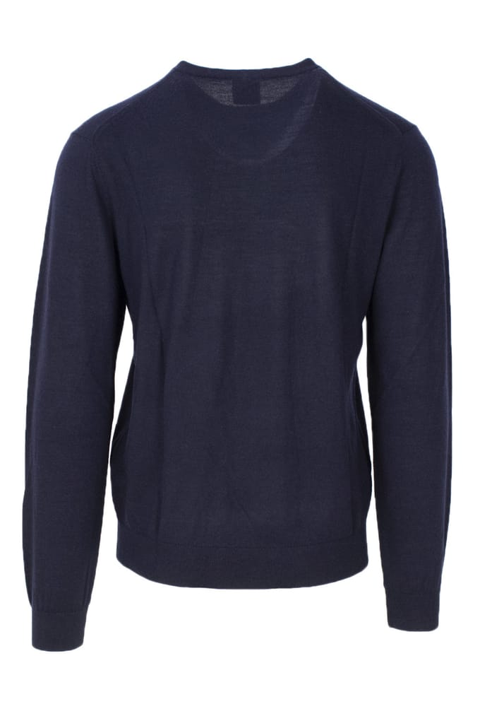 Crew Neck Sweater 3H1M22 1H2AZ - Blue Sweaters
