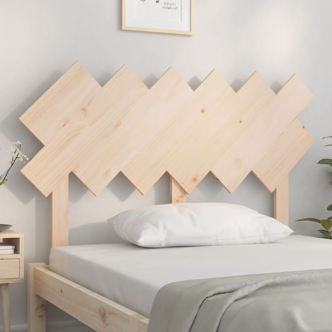 vidaXL - Hoofdbord - 122,5x3x80,5 - cm - massief - grenenhout