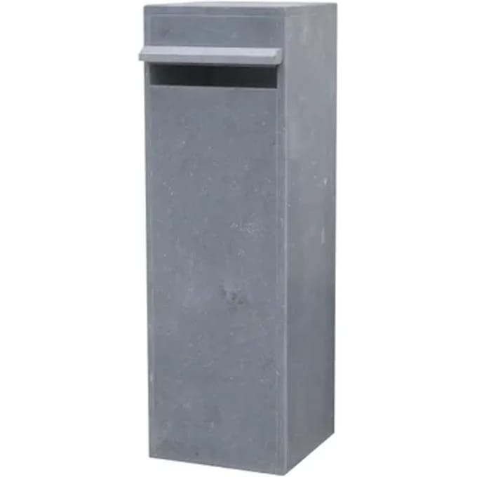 Brievenbus Valencia - Natuursteen - Blauwe Hardsteen - 32x98x32cm