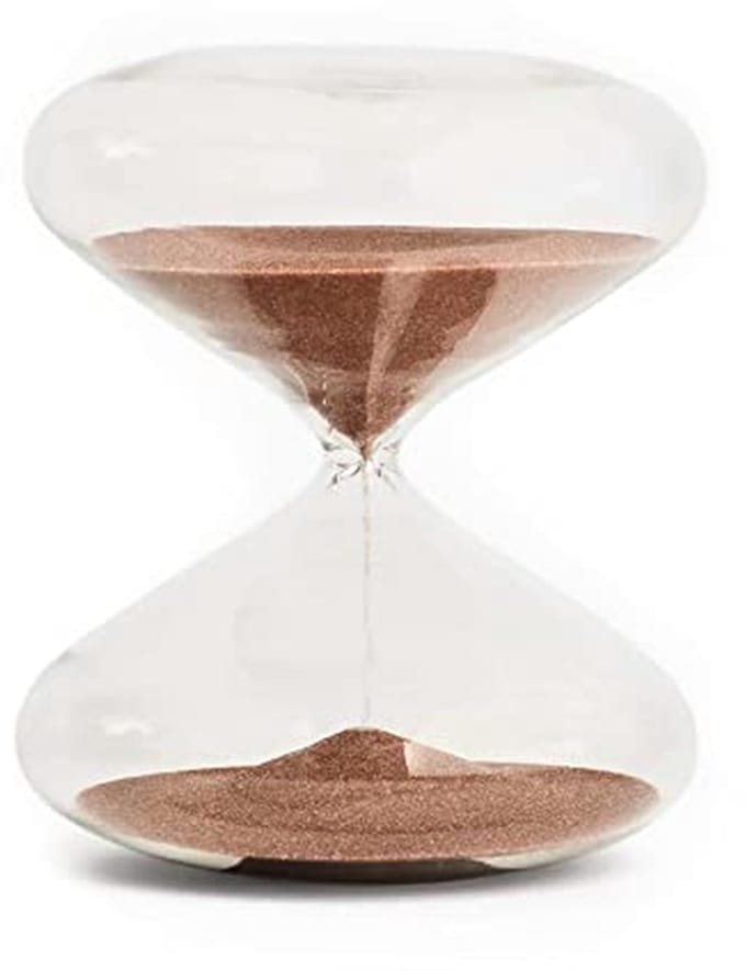 Focus Zandloper - Tijd Timer - Productiviteit Verhogend - Decoratief en Functioneel - 30 Minuten - Zandkleur