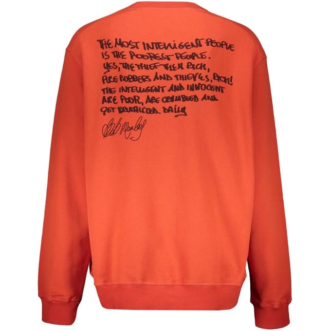 DSquared2 Heren Bob Marley Cool Fit Sweatshirt (Rood)
