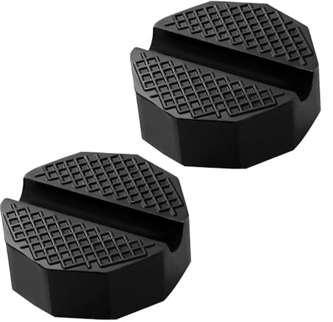 Autokrik Rubberen Pad 65mm - 2 Stuks Universele Rubberen Krikpads voor Hefplatforms