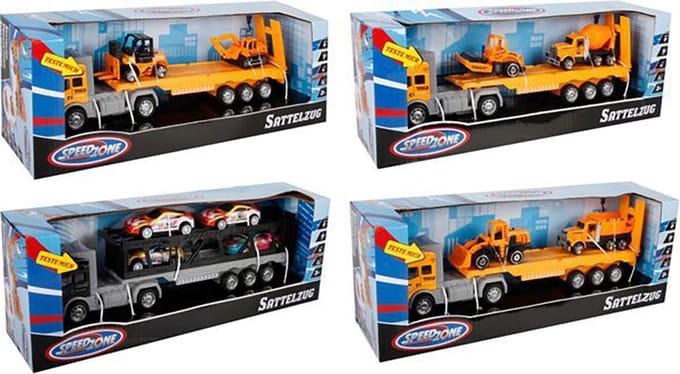 Speedzone Vrachtwagen met oplegger L&S + voertuigen - 34003203 | 4 versies
