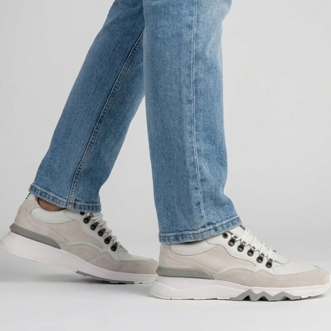 Floris van Bommel Floris van Bommel De Zager Sneakers wit G1/2 Leest