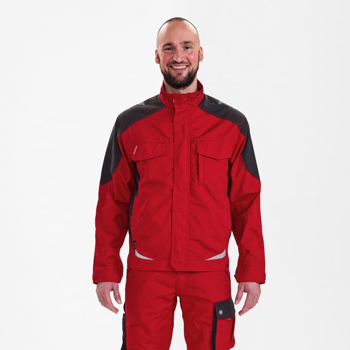 Engel Galaxy werkjack 1810-254 - Tomato Red / Anthracite Grey - M