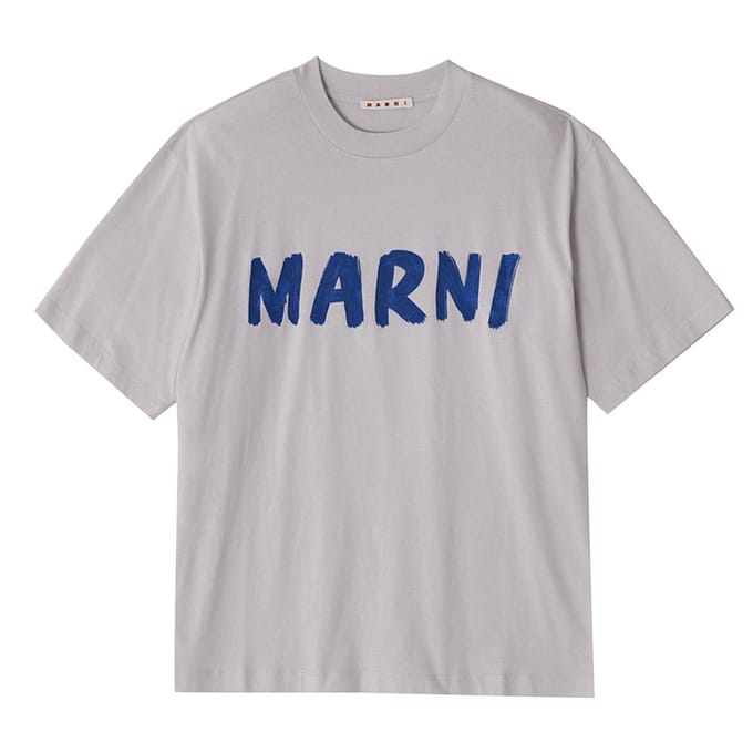 Marni Thjet49eph UScS11 Lon15 Logo Dames S Korte Mouw T-shirt THJET49EPH USCS11 LON15 (40) gray