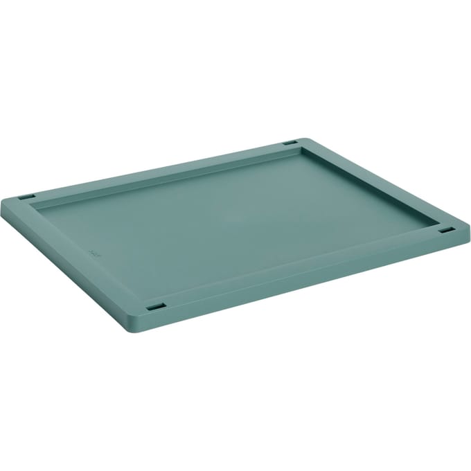 HAY Colour Crate Deksel M - HAYCrateDarkGreen - ABS kunststof