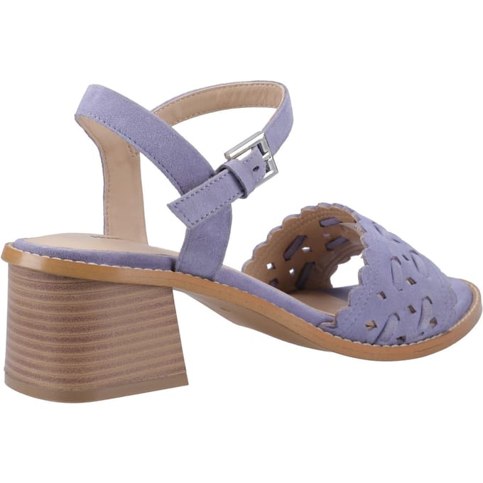 Hush Puppies Lacie Suède Dames Blauwe Sandalen