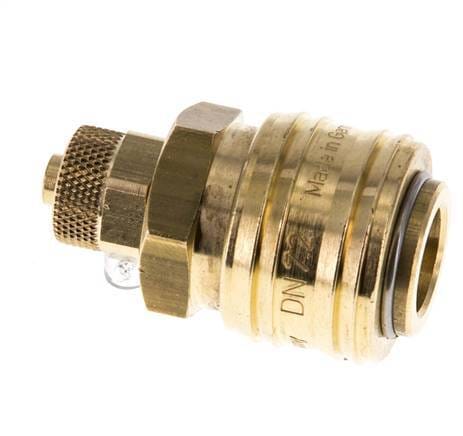 Messing DN 7.2 (Euro) Luchtkoppeling Snelkoppeling 6x8 mm Push-On