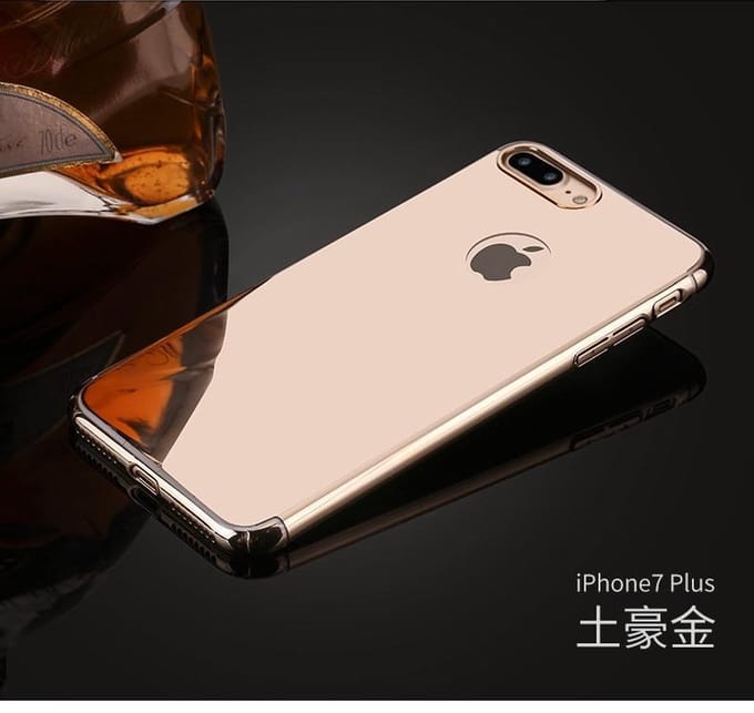 360-graden Spiegel Beschermhoes Set voor iPhone 7 Plus / 8 Plus _ Goud