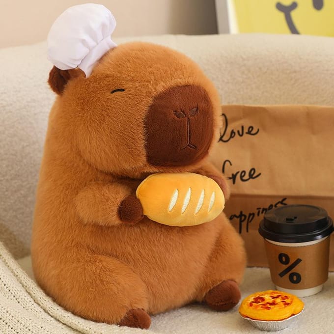 Pop Chef Capybara Poppen Serie Pluche Speelgoed Kinderkussen Meisjes Cadeau 50cm