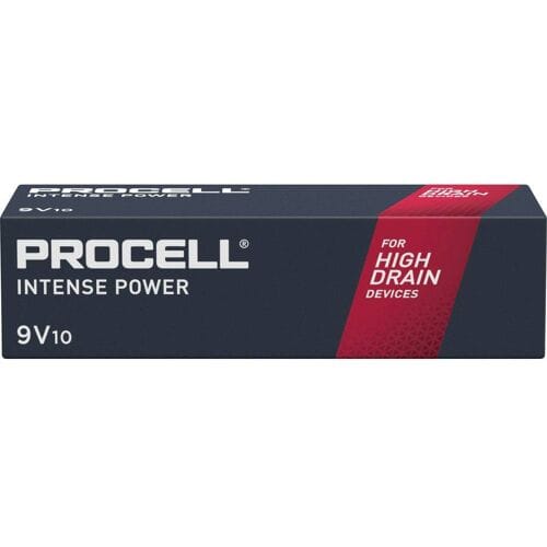 Procell Intense MN1604 9V batterij (blok) Alkaline 0.628 Ah 9 V 10 stuk(s)