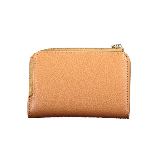 COCCINELLE Leren portemonnee Metallic Soft Wallet Cognac bruine