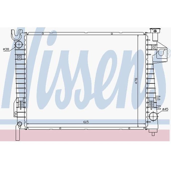 Radiator, motorkoeling NISSENS 69018