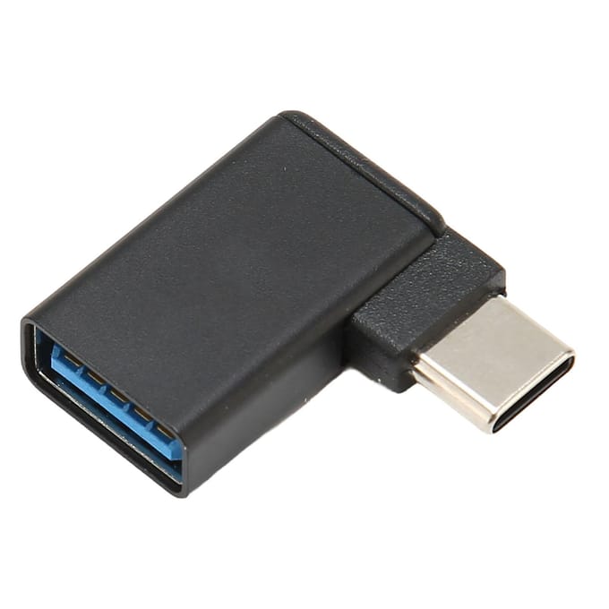 USB naar Type C Adapter 90 Graden Vrouwelijk naar Mannelijk Plug and Play USB naar USB C Connector voor PC Laptop