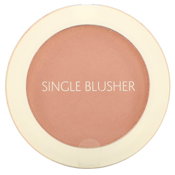 The Saem, Saemmul, single blusher, CR01 Naked Peach, 0.18oz white