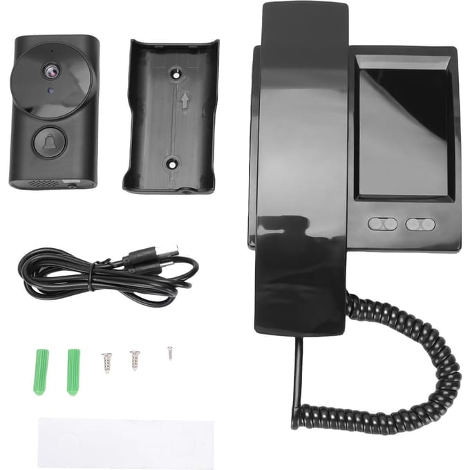 3.5 Inch IPS Scherm Draadloze Deurbel met Camera Video Deurtelefoonsysteem Deurtelefoon Telefoonstijl