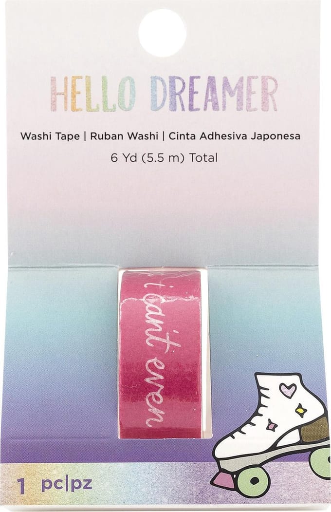 American Crafts - Hello Dreamer Embellishment - WashiTape - Phrase