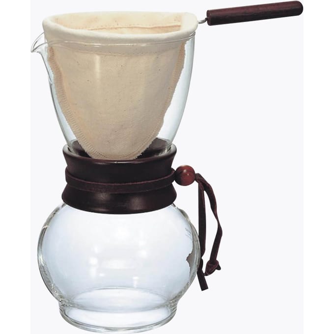 Hario Drip Pot Woodneck 480ml filtersysteem