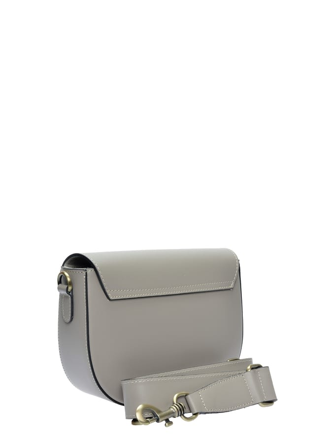 Isabella Rhea Beige Rundleer Tas