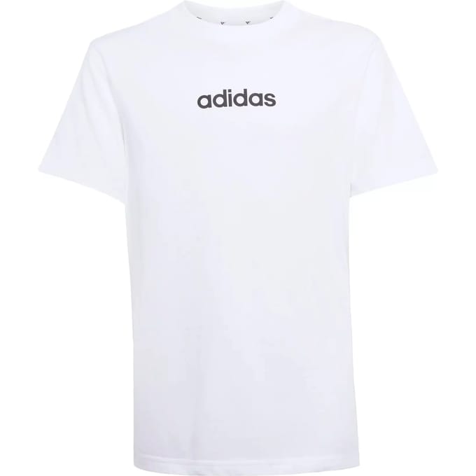 Adidas Essentials T-shirt Met Korte Mouwen Wit 11-12 Years Jongen
