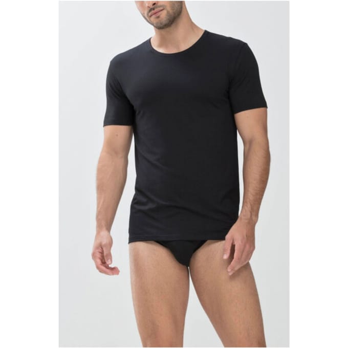 Mey Shirt 1/2 Arm T-shirts Zwart 46002