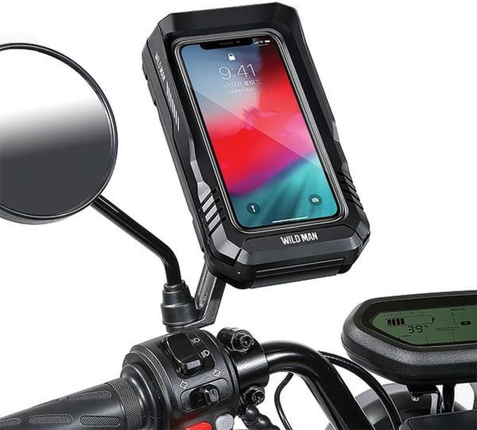 WILDMAN Fietskoffer/houder FK3 frametas zwart/zwart