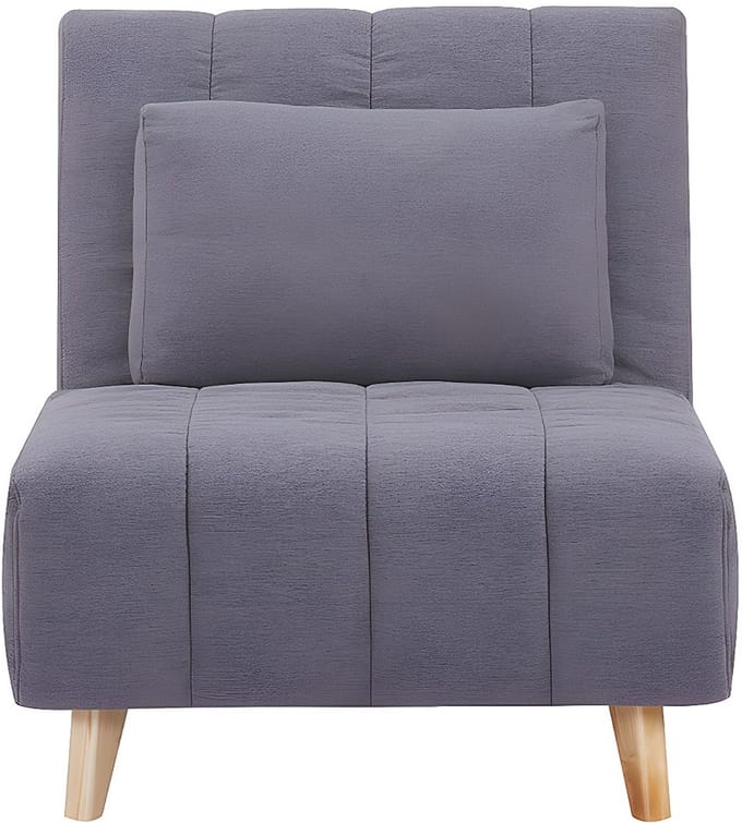 Vente-unique Slaapfauteuil STREVI - Stof - Grijs