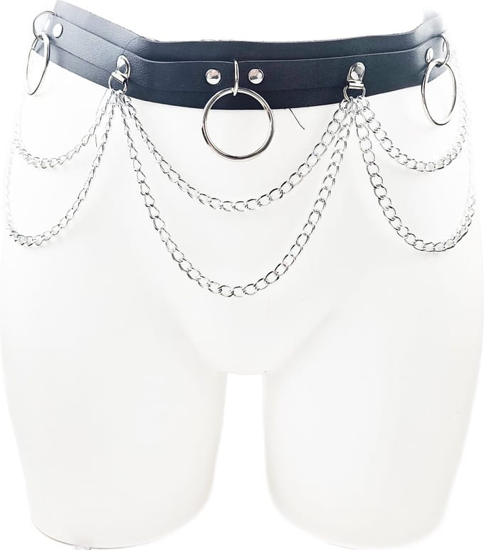 BNDGx® - Bondage Riem vrouw - Body Nep Leer - Verstelbaar -