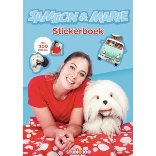 Samson & Marie stickerboek - met 100 stickers - blauw