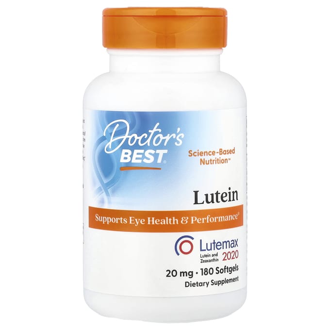 Doctor's Best, Lutemax 2020 met Luteïne, 20 mg, 180 zachte capsules