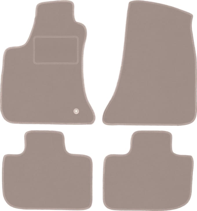 Beige velours vloermatten voor: Dodge Charger coupé (2006-2010)