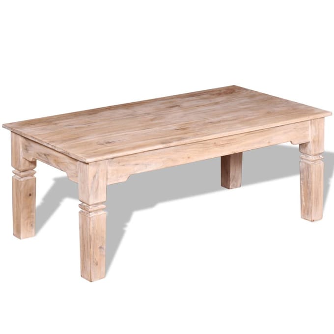 vidaXL - Salontafel - 110x60x45 - cm - massief - acaciahout
