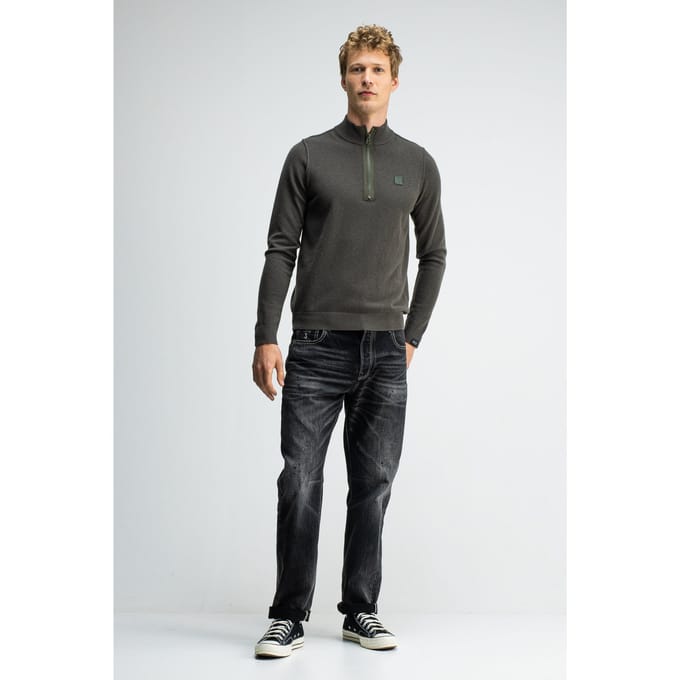 Butcher of Blue Clifton Halfzip Mocha Brown Größe: M | Pullover Outlet | Herren | Braun