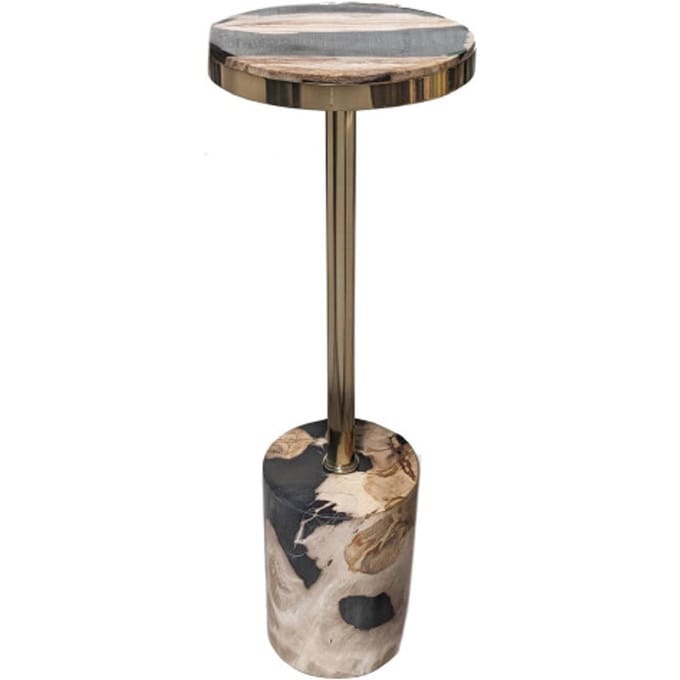 PTMD - Bijzettafel Mody - Zwart - 21x21x64cm