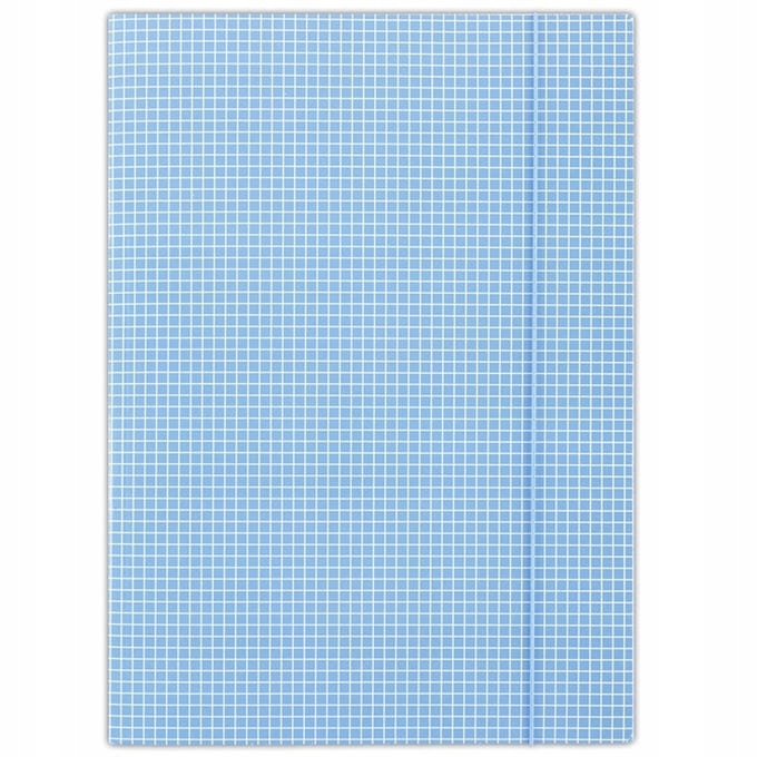 Donau-kaart A4 400 gsm blauw geruit met elastiek