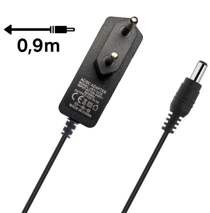 Eletrova® AC Adapter Lader Voeding - 100V-240V DC 12V 1A - Power EU Plug - AC DC stekker
