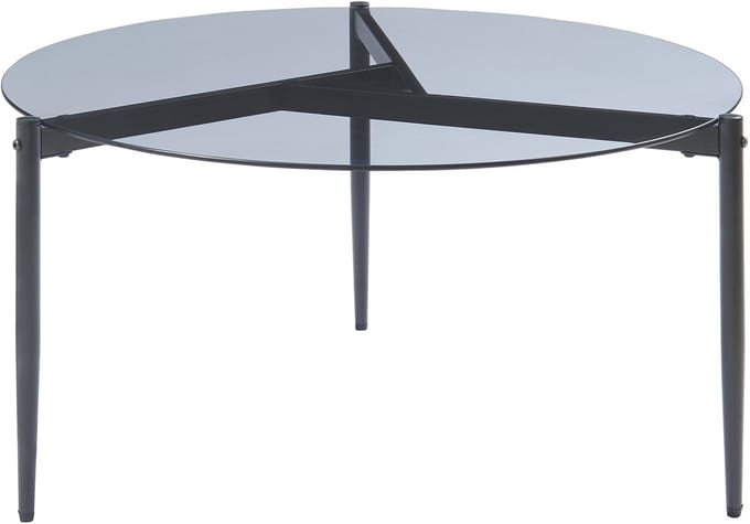 Salontafel Ulökantaa Ø80x40 cm grijs [en.casa]
